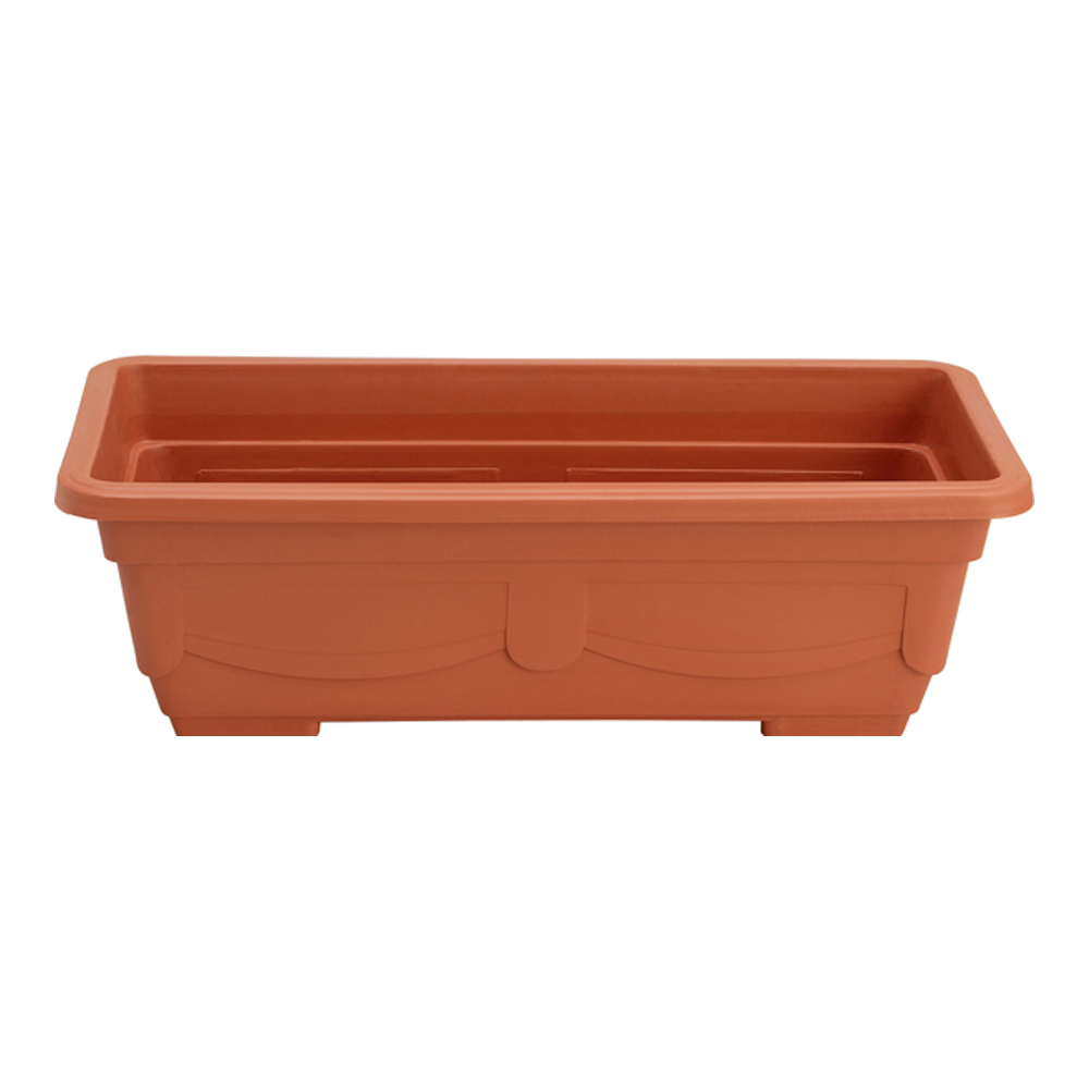 Rectangle Flowerpot with Plate - AFNAN Agricultural CO. KSCC